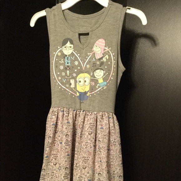 Girl Despicable Me 3 Minion Dress SZ M - Picture 5 of 8